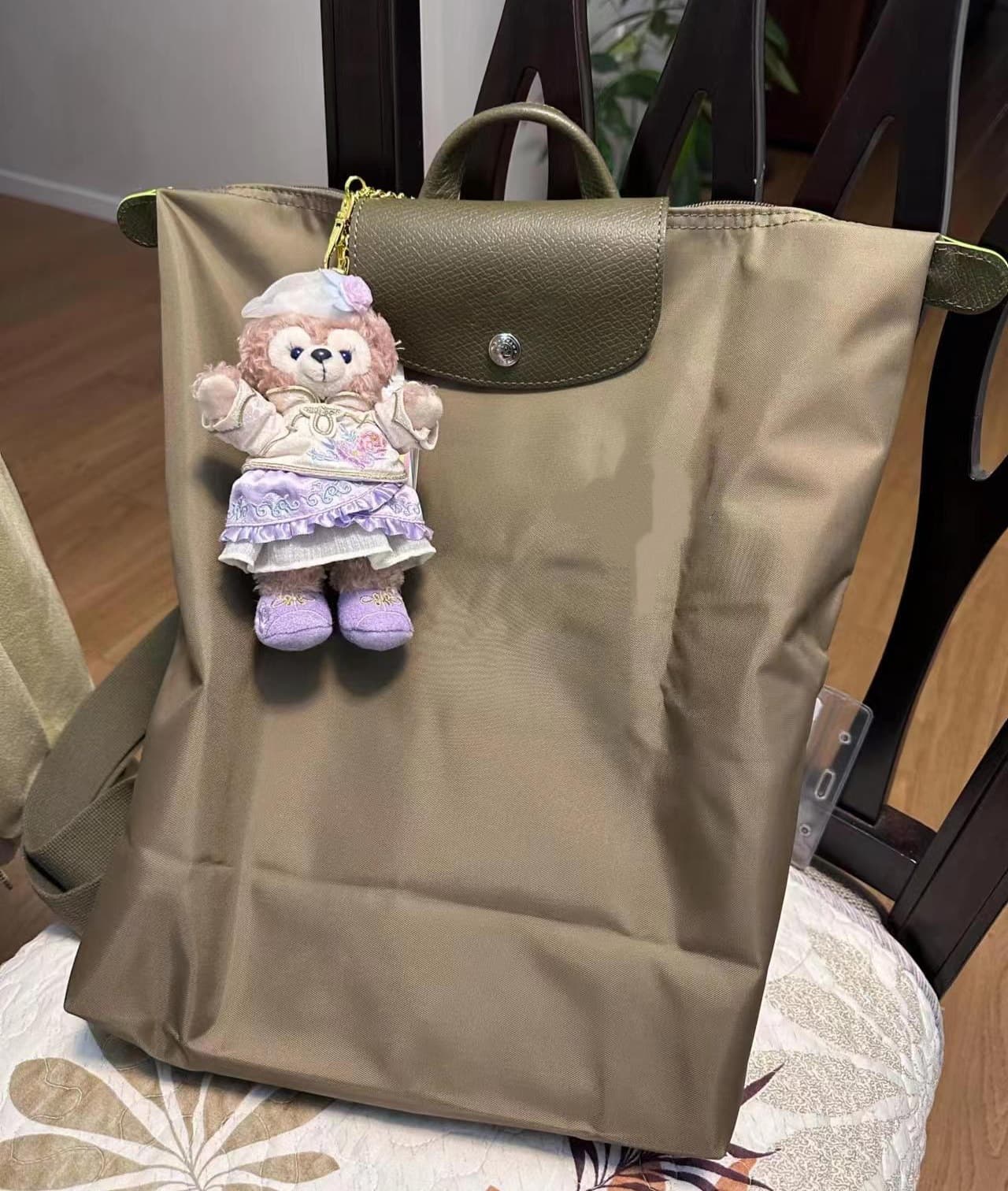 French New Longxiang Large Backpack Versatile Dumpling Backpack Folding Bag Large Capacity Commuting Travel Backpack 8