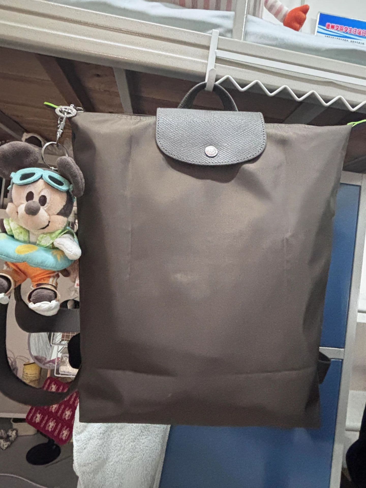 French New Longxiang Large Backpack Versatile Dumpling Backpack Folding Bag Large Capacity Commuting Travel Backpack 9