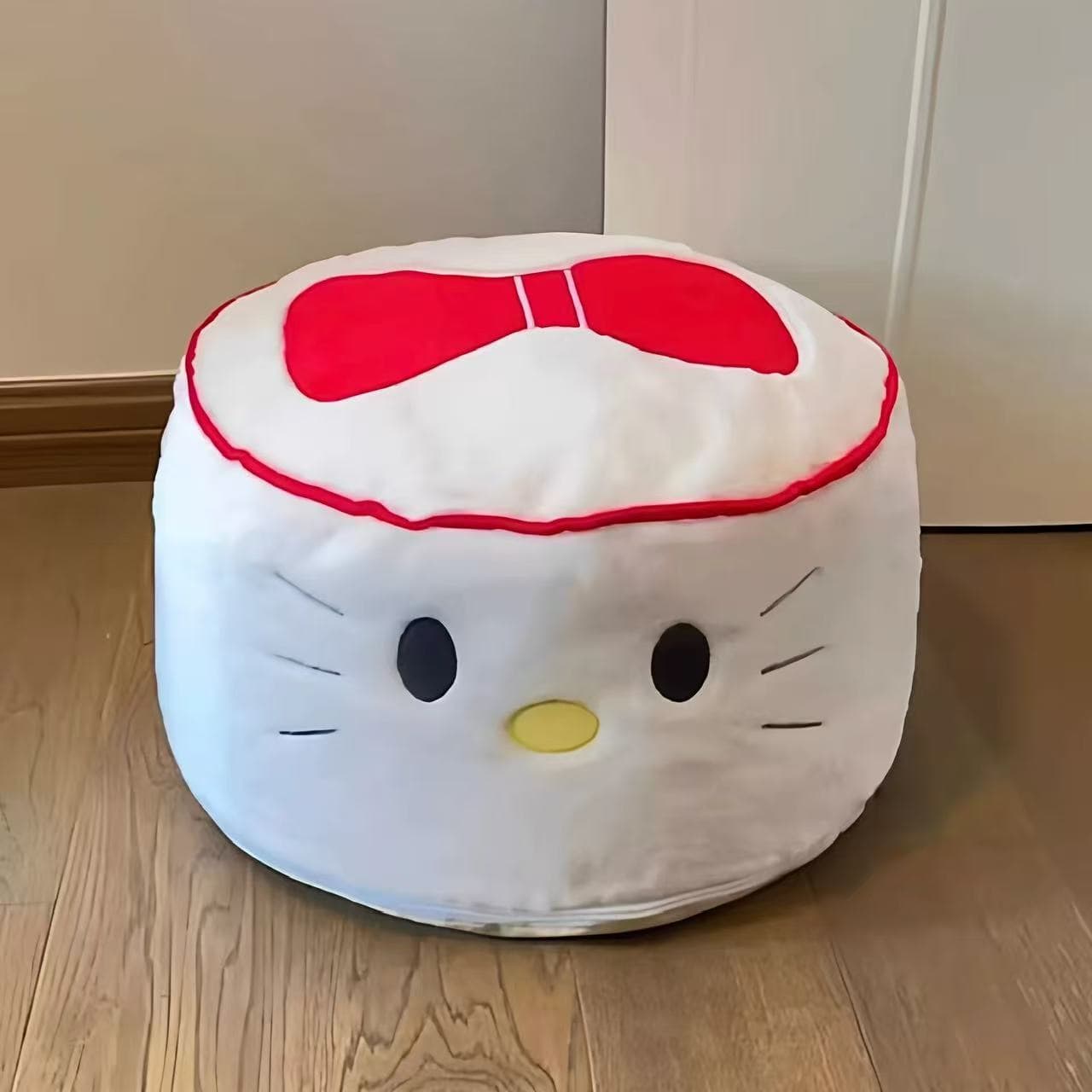 KT bread footstool cute pouf living room sofa footstool tatami futon removable washable shoe stool decorative stool 4