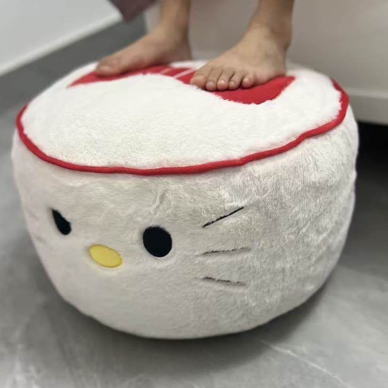 KT bread footstool cute pouf living room sofa footstool tatami futon removable washable shoe stool decorative stool 6