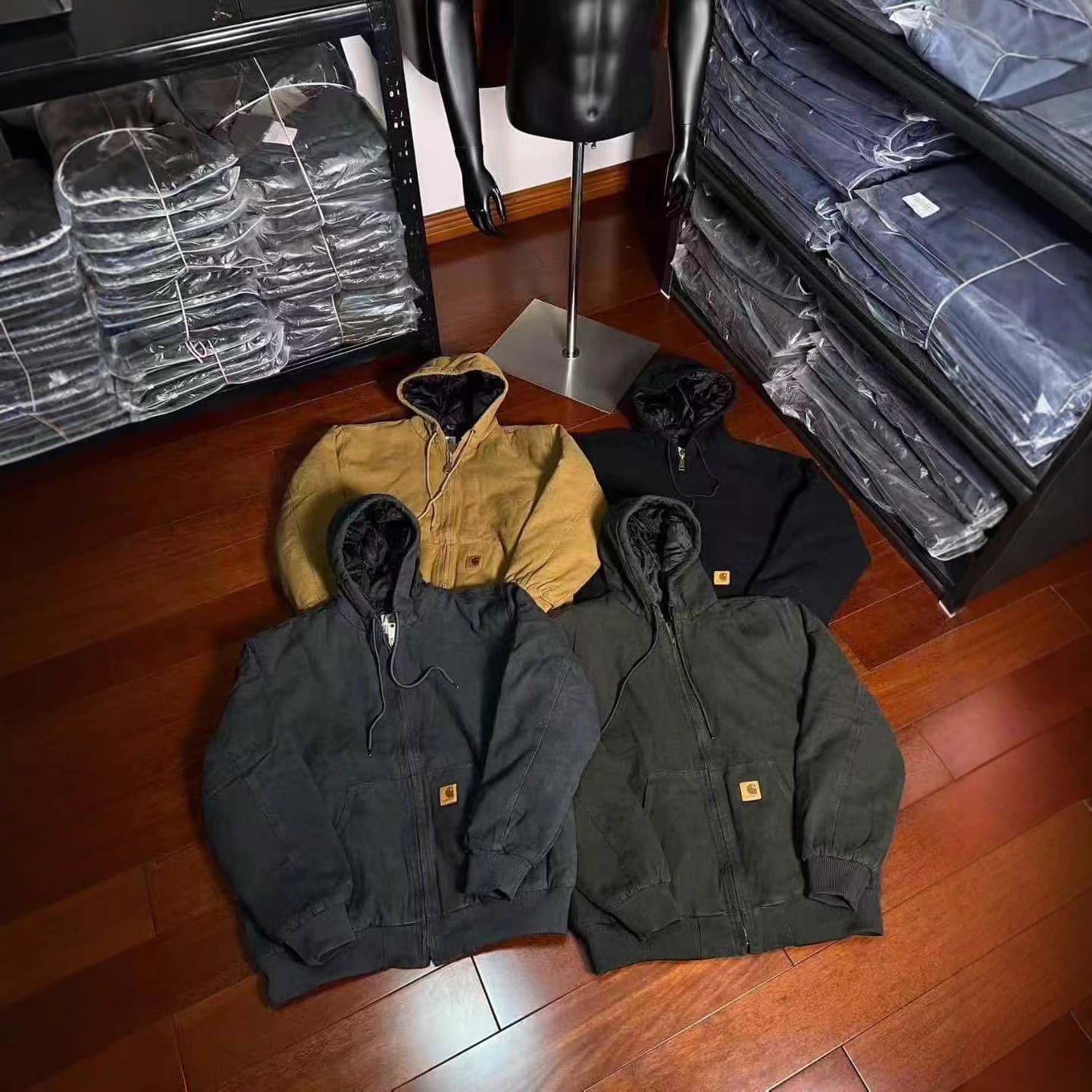 Card hooded Hart j130 spring and autumn thin jacket washed and cotton-padded clothes two-cotton jacket men and women American ins 3