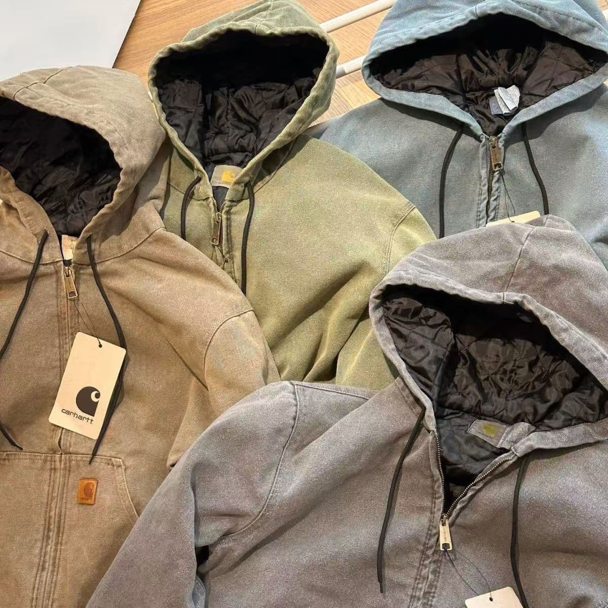 Card hooded Hart j130 spring and autumn thin jacket washed and cotton-padded clothes two-cotton jacket men and women American ins 4