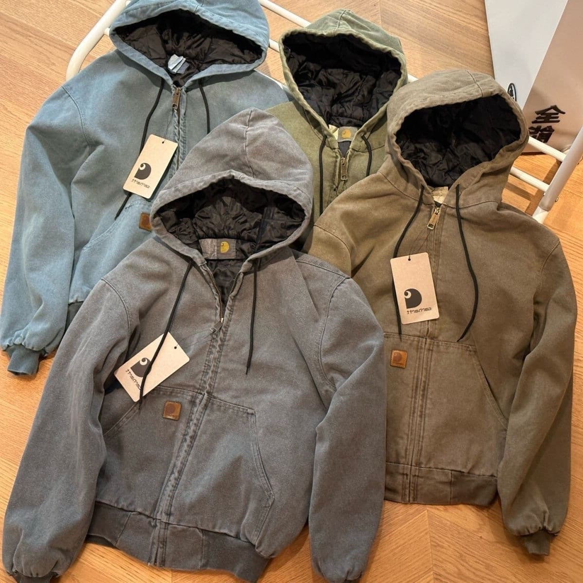 Card hooded Hart j130 spring and autumn thin jacket washed and cotton-padded clothes two-cotton jacket men and women American ins 1