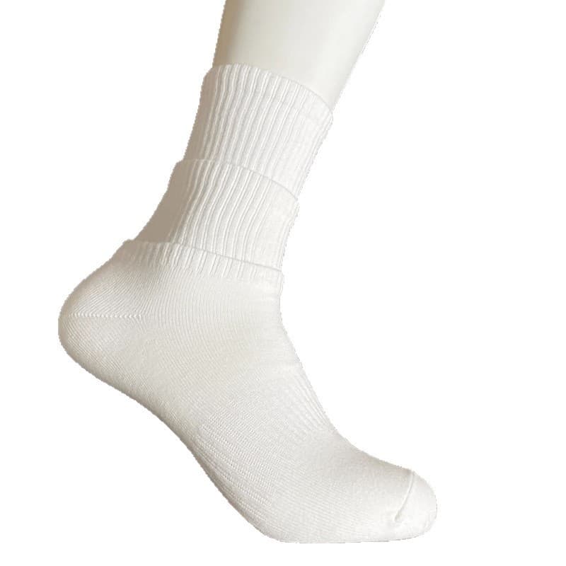 100% pure cotton Xinjiang cotton socks men's and women's sports socks black and white solid color autumn and winter four seasons student deodorant socks for couples 6