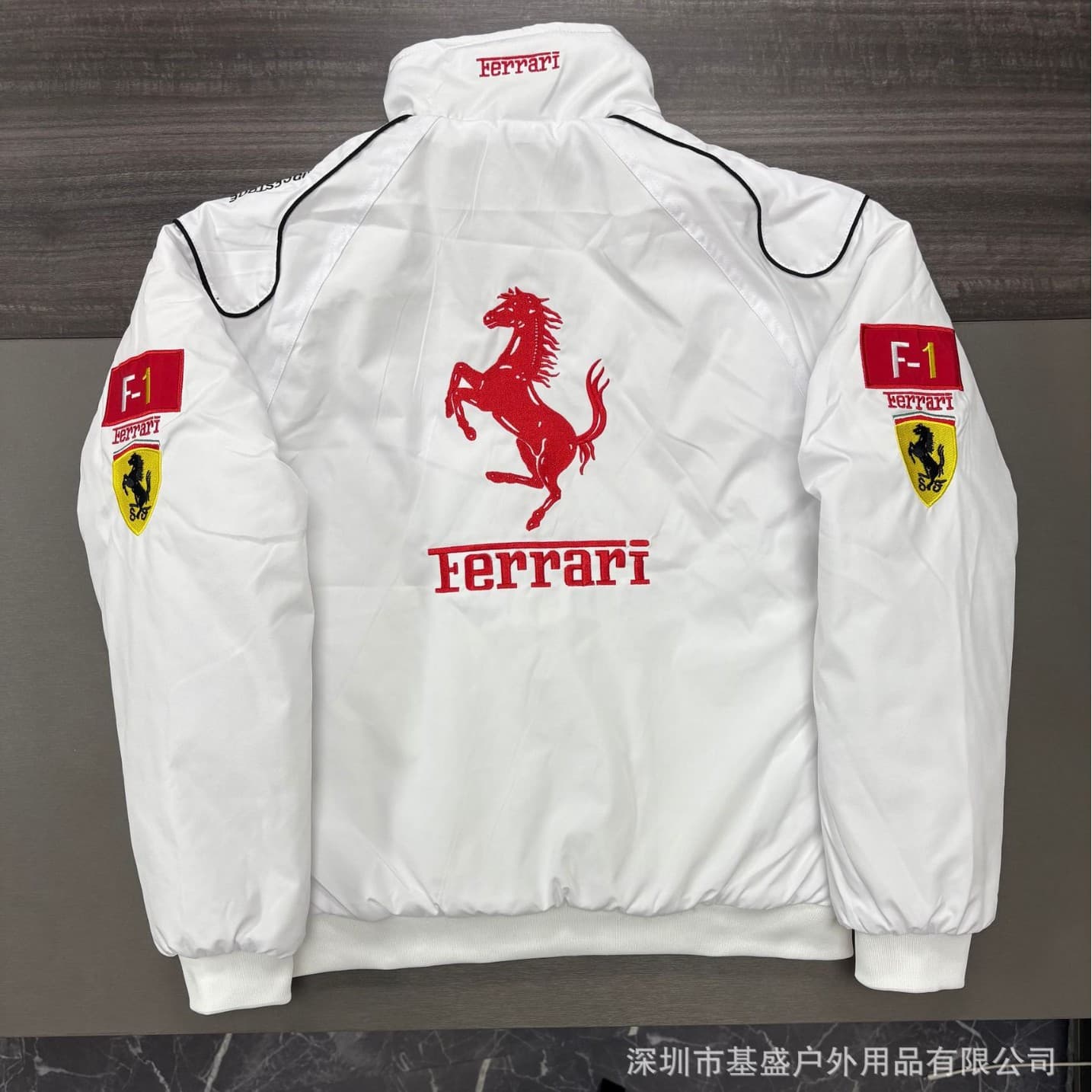 F1 racing suit embroidered jacket cross-border best-selling retro motorcycle riding suit baseball suit plus cotton jacket supports customization 3