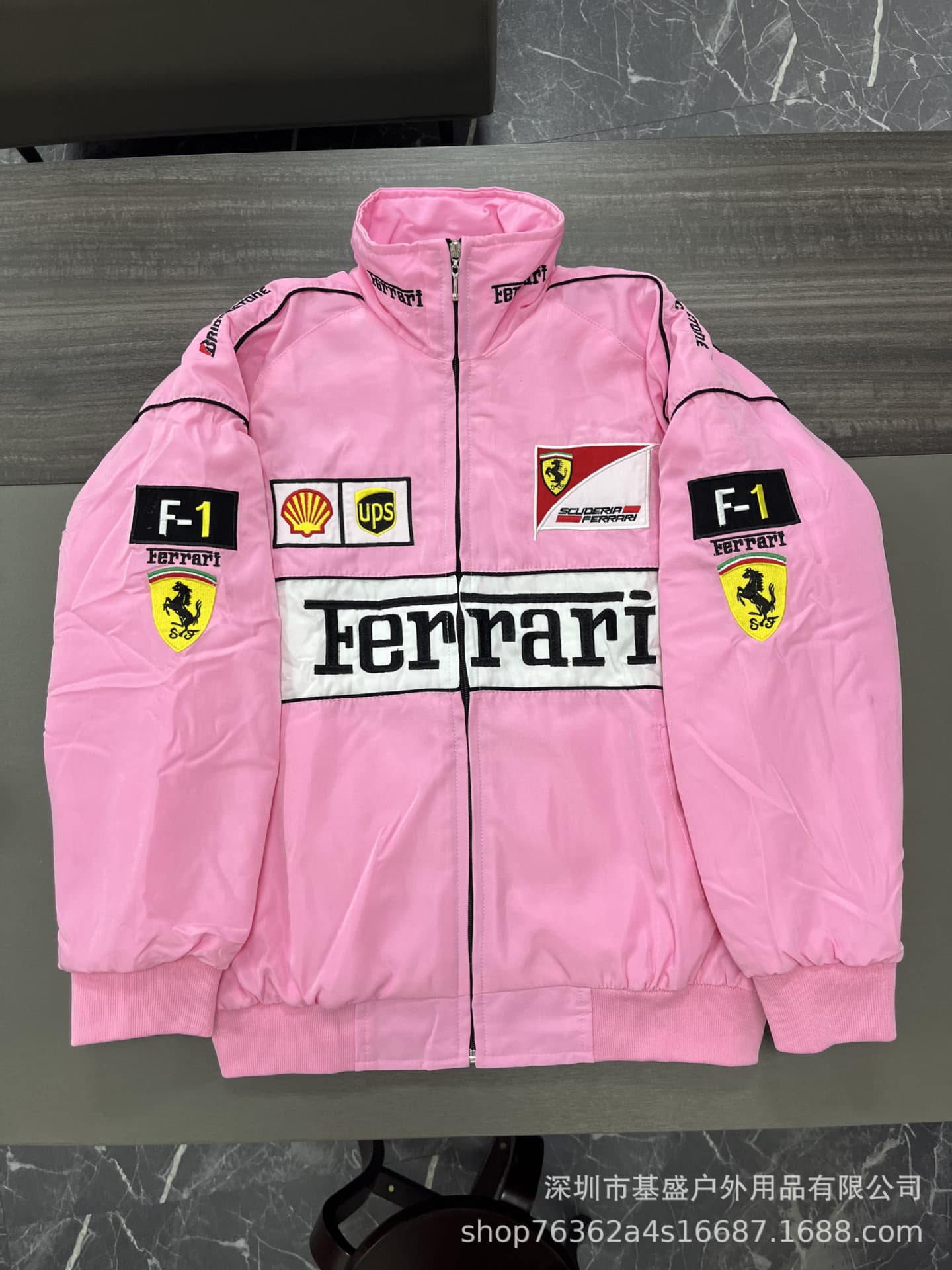F1 racing suit embroidered jacket cross-border best-selling retro motorcycle riding suit baseball suit plus cotton jacket supports customization 7