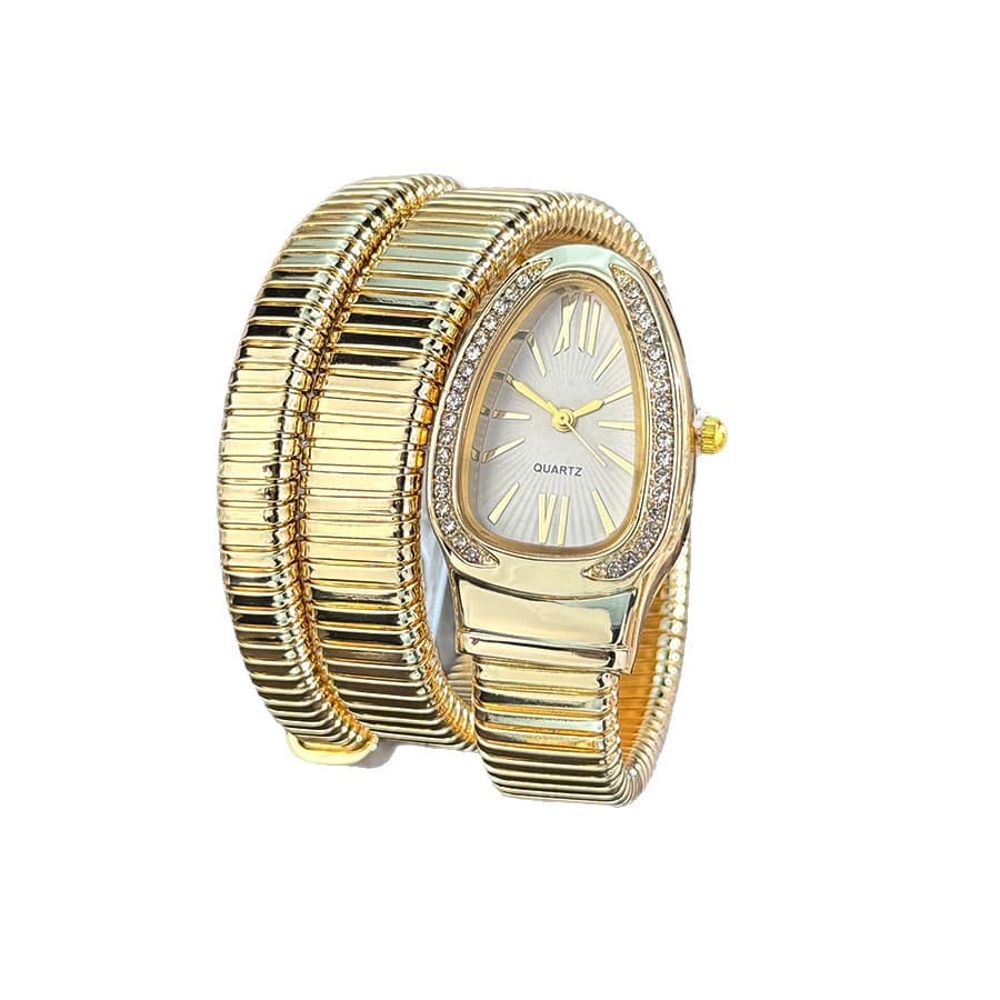 Foreign trade snake-shaped women's bracelet watch spot creative versatile quartz watch wholesale personalized bracelet watch wholesale manufacturer 6