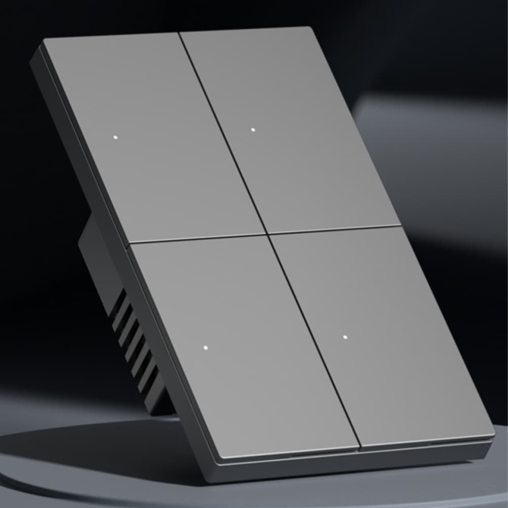 Type 118 US standard Tuya smart home WIFI switch voice control panel wall button smart switch 4