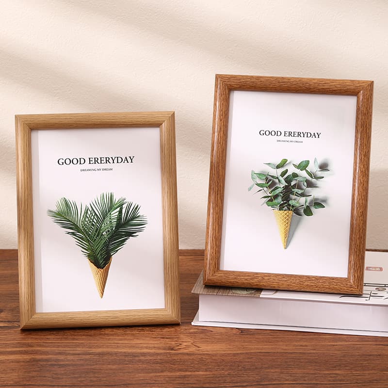 Photo frame 6 inch photo frame wholesale 7810 inch a4 arc simple wooden puzzle frame photo hanging wall empty frame table 3