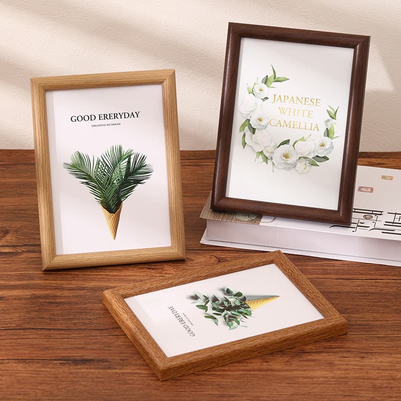 Photo frame 6 inch photo frame wholesale 7810 inch a4 arc simple wooden puzzle frame photo hanging wall empty frame table 4