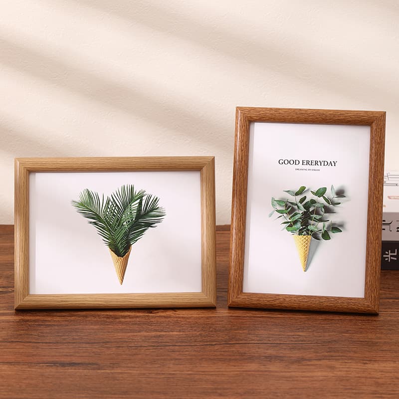 Photo frame 6 inch photo frame wholesale 7810 inch a4 arc simple wooden puzzle frame photo hanging wall empty frame table 1