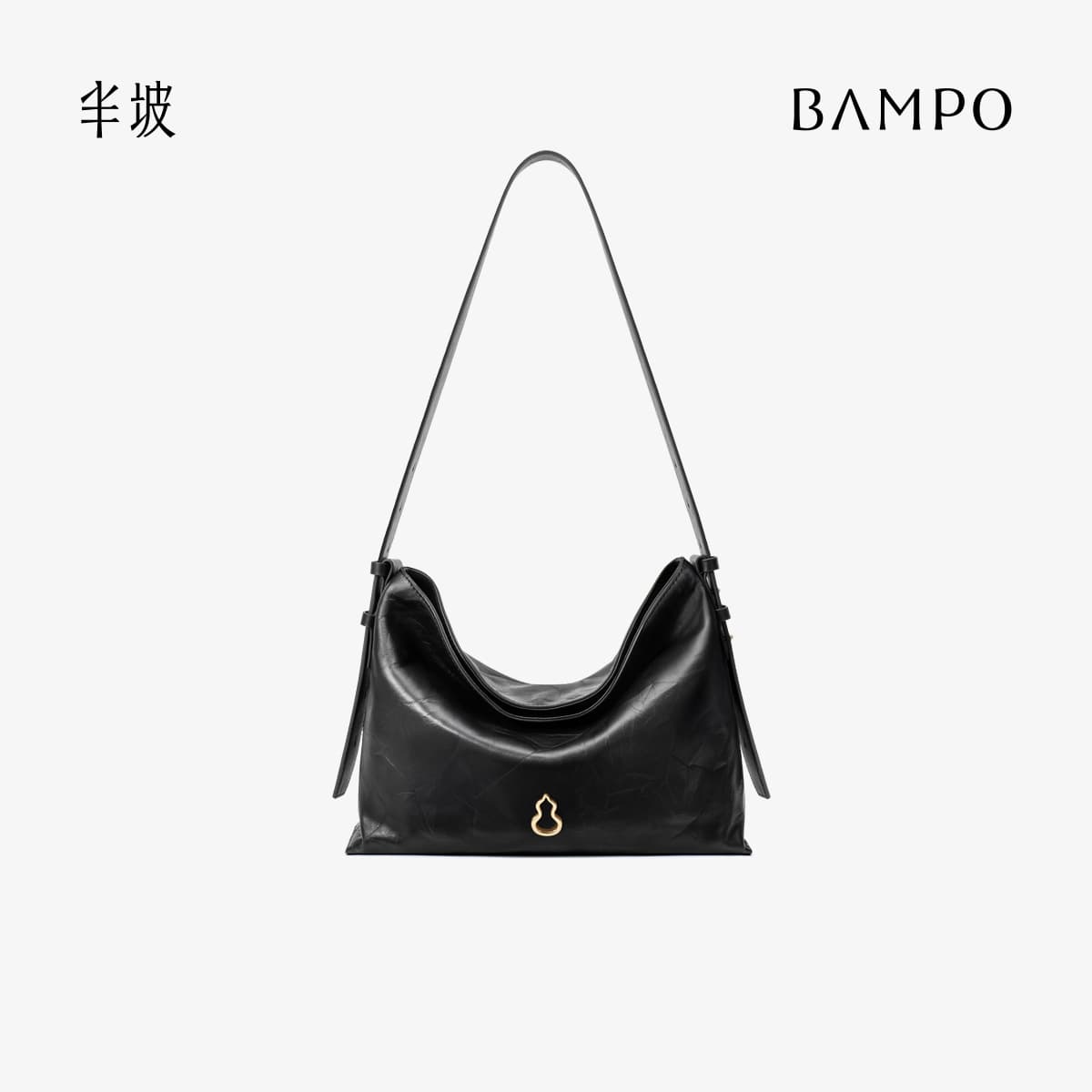 [Same style as Dong Jie] BAMPO Banpo Mianmian bag medium size first layer cowhide tote bag commuter crossbody hobo bag 6