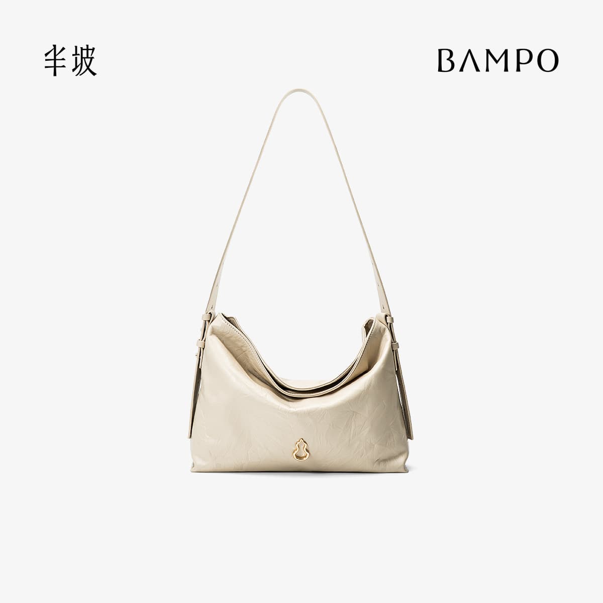 [Same style as Dong Jie] BAMPO Banpo Mianmian bag medium size first layer cowhide tote bag commuter crossbody hobo bag 10