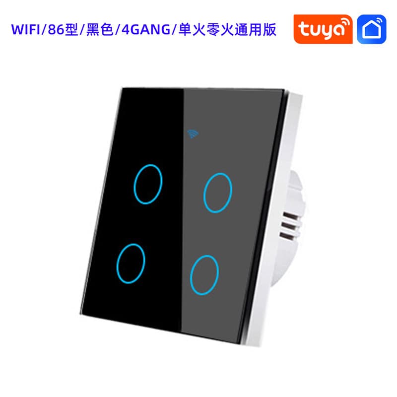 Tuya wifi smart switch alexa voice app control smart home European and British touch switch customization 9