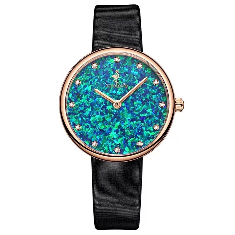rorolove flamingo popular fashionable ladies quartz watch inlaid with 12 natural diamonds 6