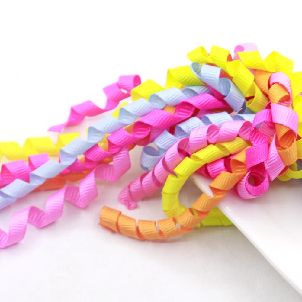 Cross-border hot sale 6mm rolled threaded ribbon toy sewing accessories gift box packaging diy production 3
