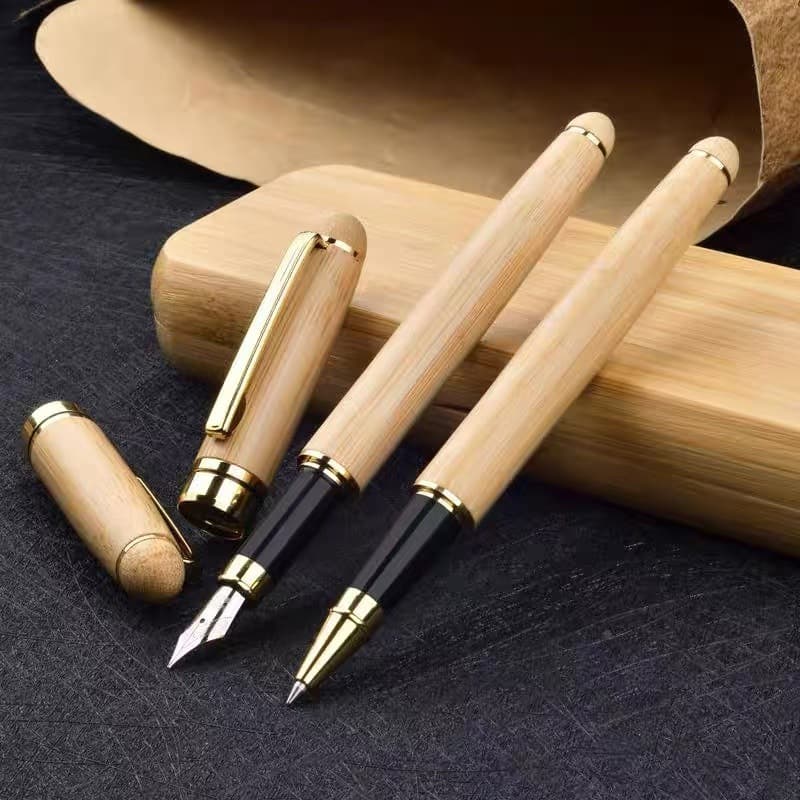 Retro Bamboo Pen Set Ballpoint Pen Signature Pen Wooden Ballpoint Pen Wooden Pen Set Wooden Pen 2