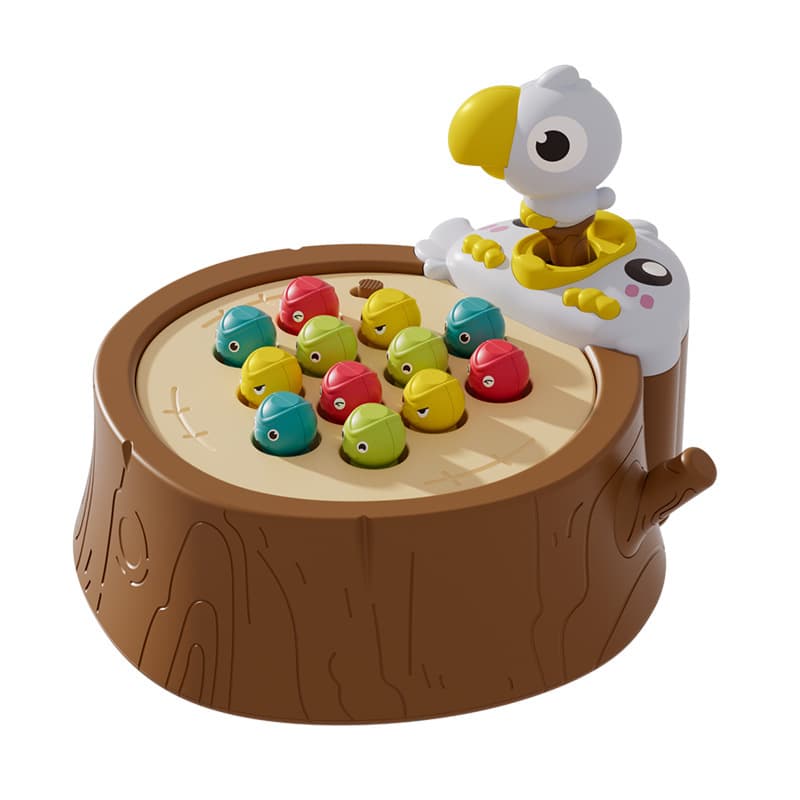 Cross-border Woodpecker Bug Catching Game Early Education Puzzle Boys and Girls Manual Children's Magnetic Fishing Toys Foreign Trade Wholesale 6