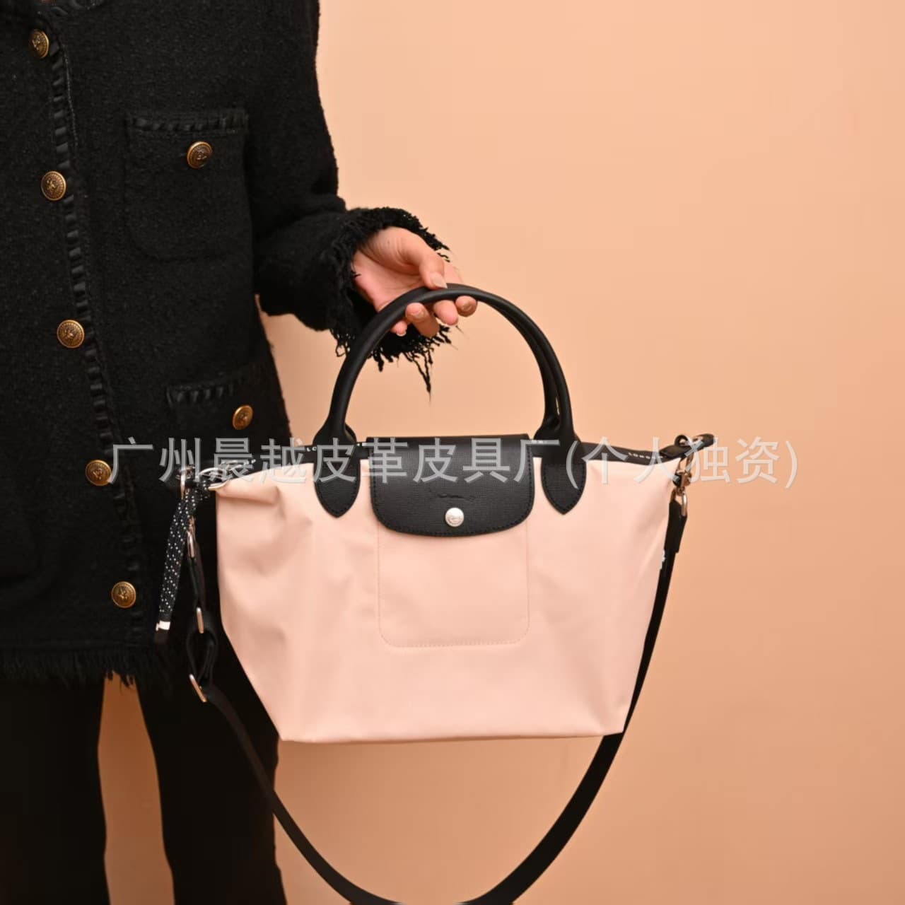 Top-quality Longxiang bag energy twill Longxiang cross-body portable dumpling bag with short handle and versatile large-capacity nylon bag 4
