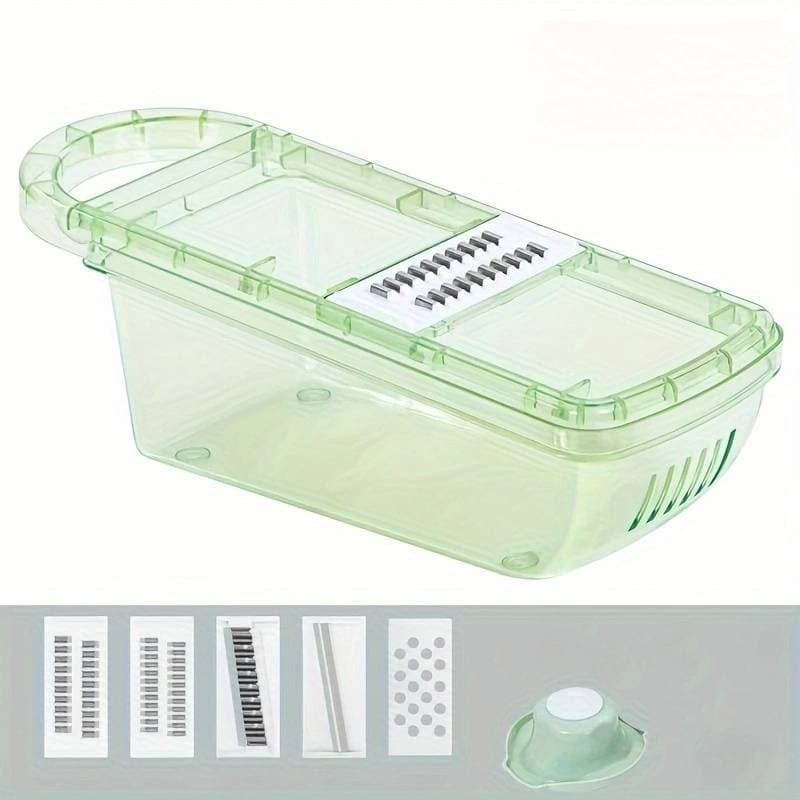 Potato chip grater set, grater hand guard, fancy grater insert, vegetable slicer, shredder 7