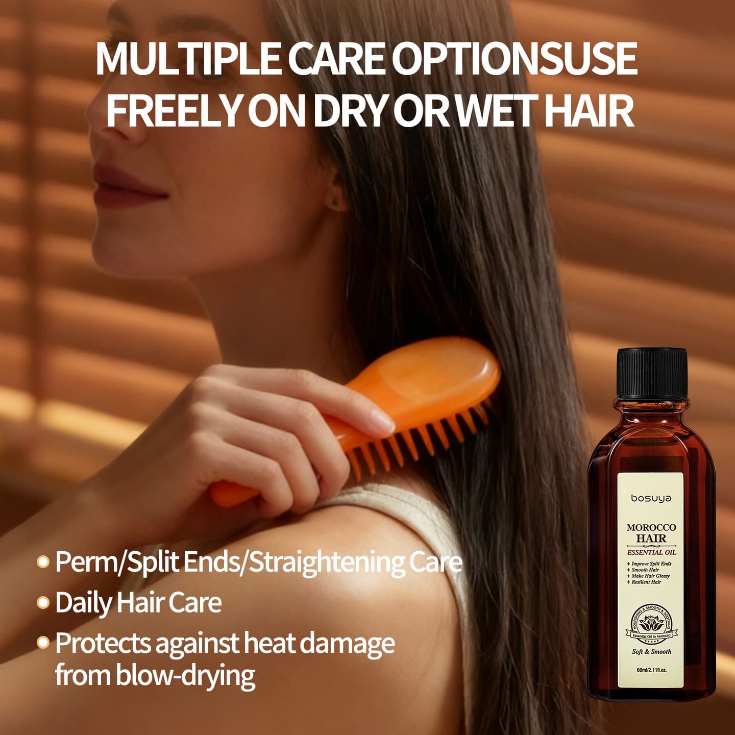 Cross-border Posuya Hair Care Essential Oil, Smooth Hair Care Solution, Strong Nourishing Hair Roots, Scalp Massage Care 4