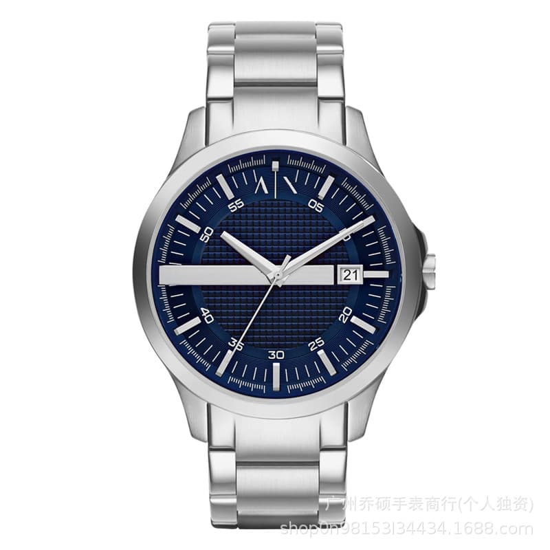 Arma High End Quartz Chronograph Textured Dial Stainless Steel Men's Watch Analog Display 8