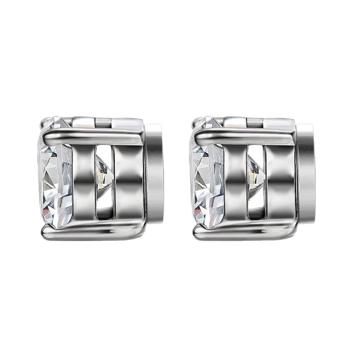 Personalized men's magnetic ear clips stainless steel electroplated earrings non-pierced magnet ear jewelry 6