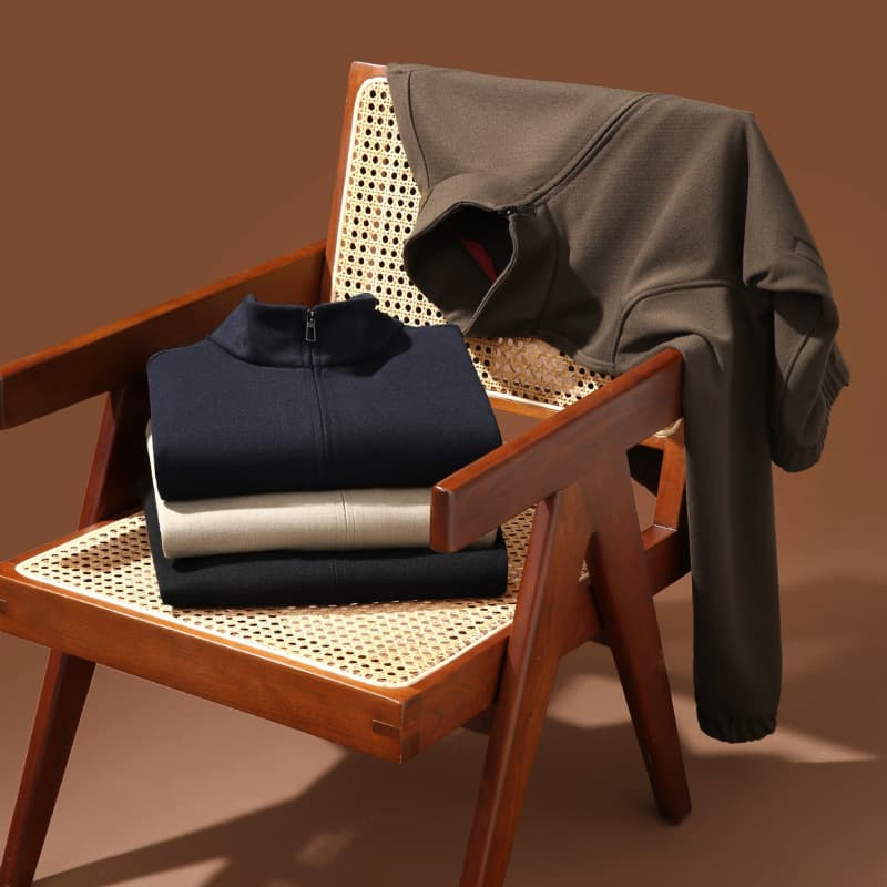 Italian high luxury sheepskin sheepskin splicing autumn and winter men's high-end old money style jacket new jacket 4