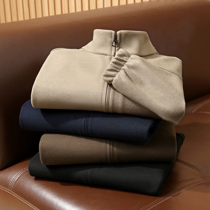 Italian high luxury sheepskin sheepskin splicing autumn and winter men's high-end old money style jacket new jacket 5