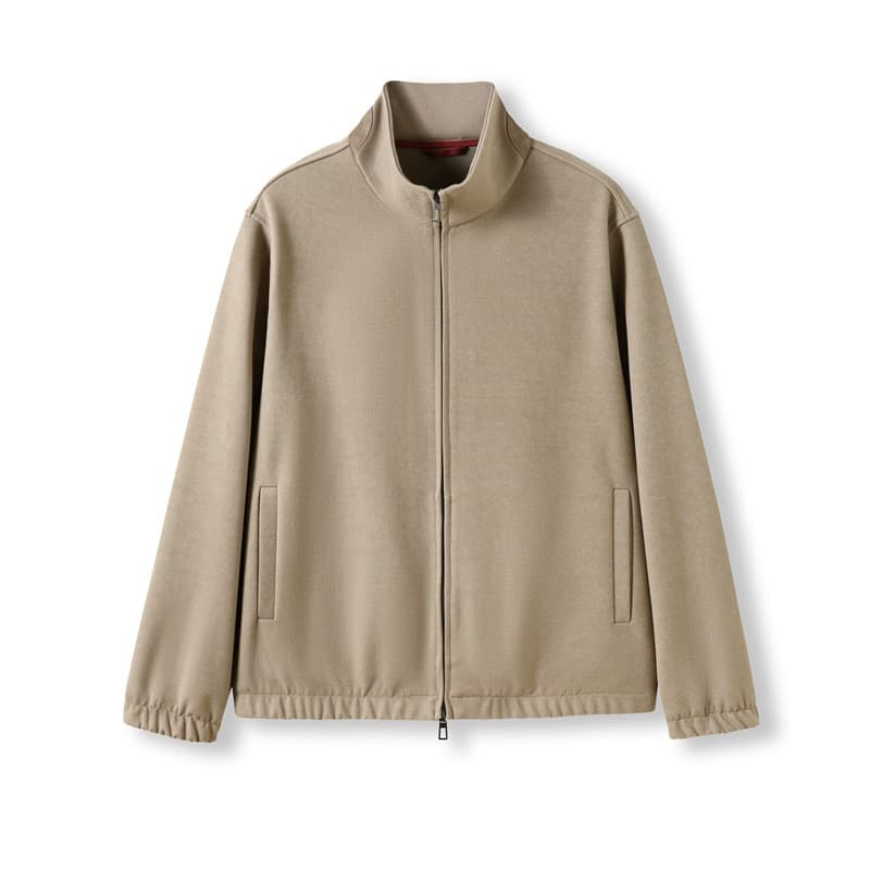 Italian high luxury sheepskin sheepskin splicing autumn and winter men's high-end old money style jacket new jacket 7