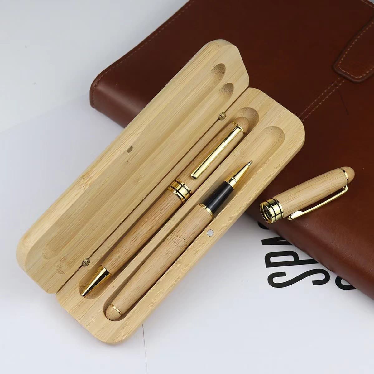 Retro Bamboo Pen Set Ballpoint Pen Signature Pen Wooden Ballpoint Pen Wooden Pen Set Wooden Pen 10