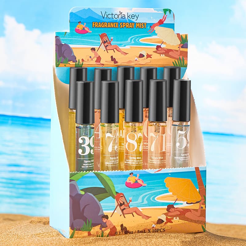 Cross-border Brazilian beach digital perfume set alcohol-free body and hair women's fragrance spray Xiyin Amazon 2