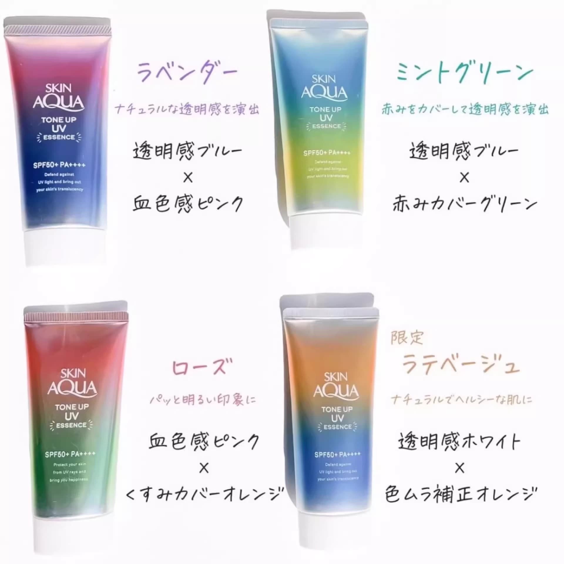 Cross-border Rohto sunscreen skin aqua rainbow sunscreen UV isolation facial makeup primer SPF50+ new style 5