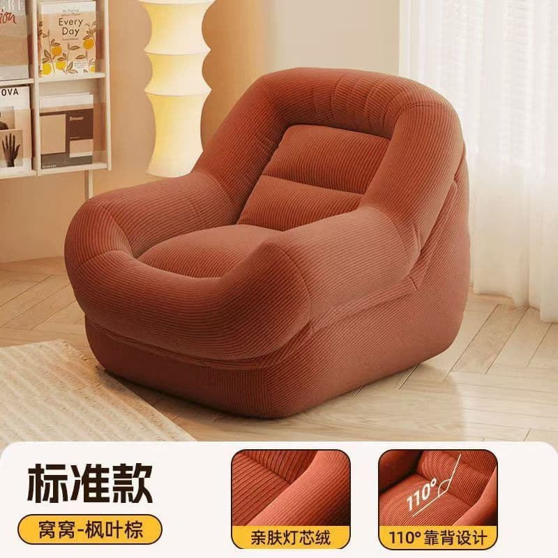Lazy sofa can lie down and sleep on bedroom bean bag tatami seat balcony sofa chair living room small sofa nest chair 9