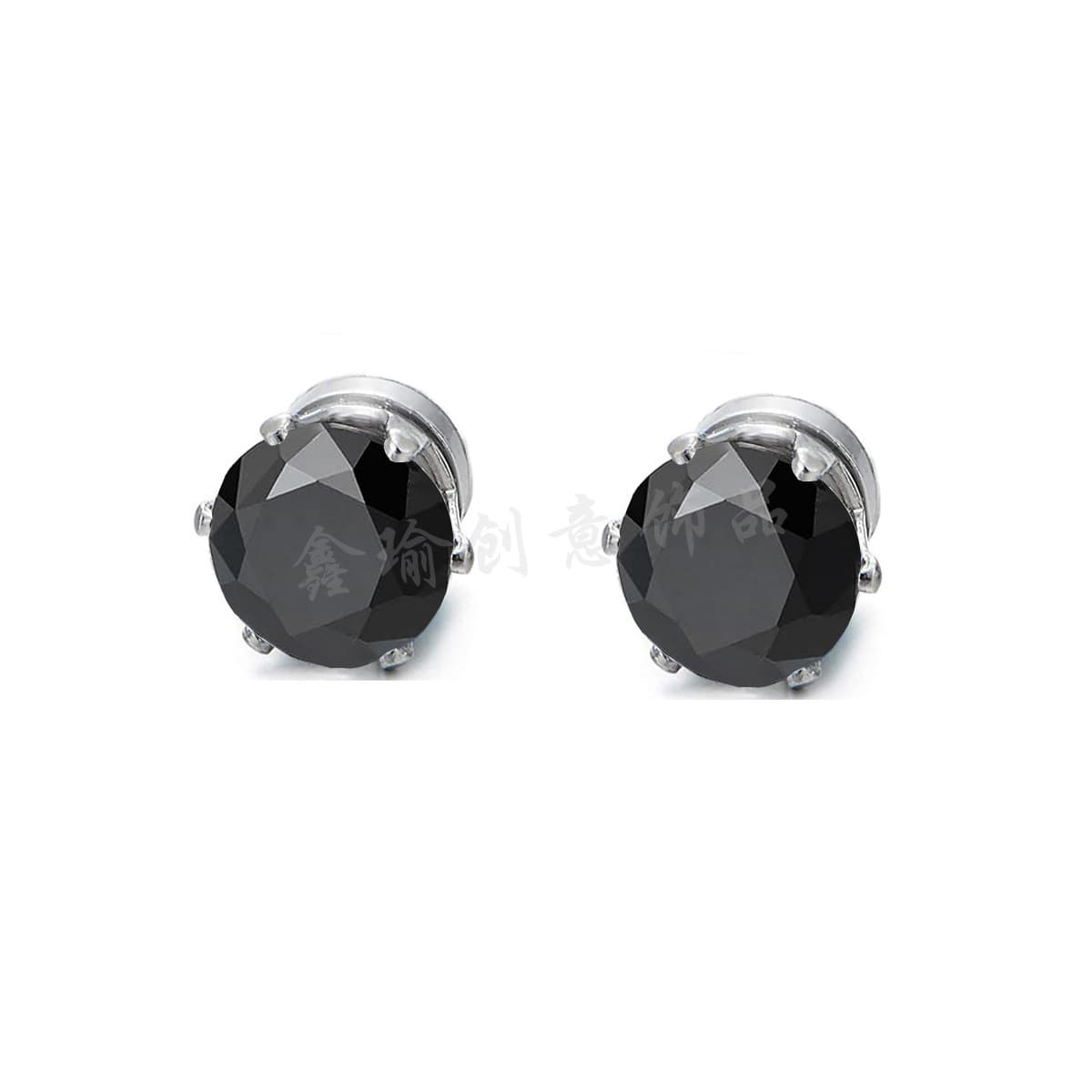 316 Stainless Steel Zircon Non-pierced Magnetic Earrings Six Claws Simple Flash Diamond Ear Bone Nails Fashionable Earrings for Men and Women 9