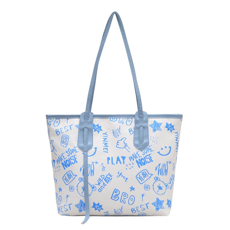 Simple Large Capacity Tote Bag Women's 2025 New Fashion Printed Cross-Border Large Bag Handbag Women's Shoulder Bag 8