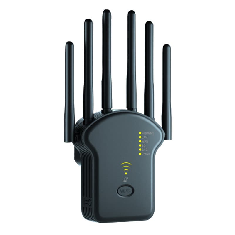 Wireless repeater wifi signal amplifier dual band wholesale extender extender gigabit router booster 7