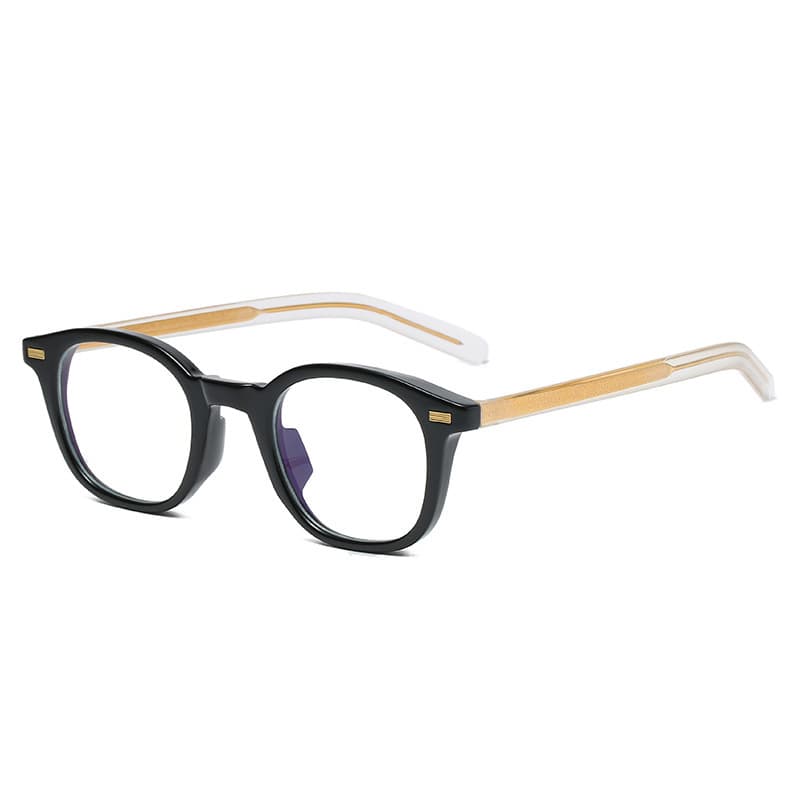 TR90 round frame anti-blue light glasses frame new fashion square frame flat mirror literary retro frame full frame frame 9