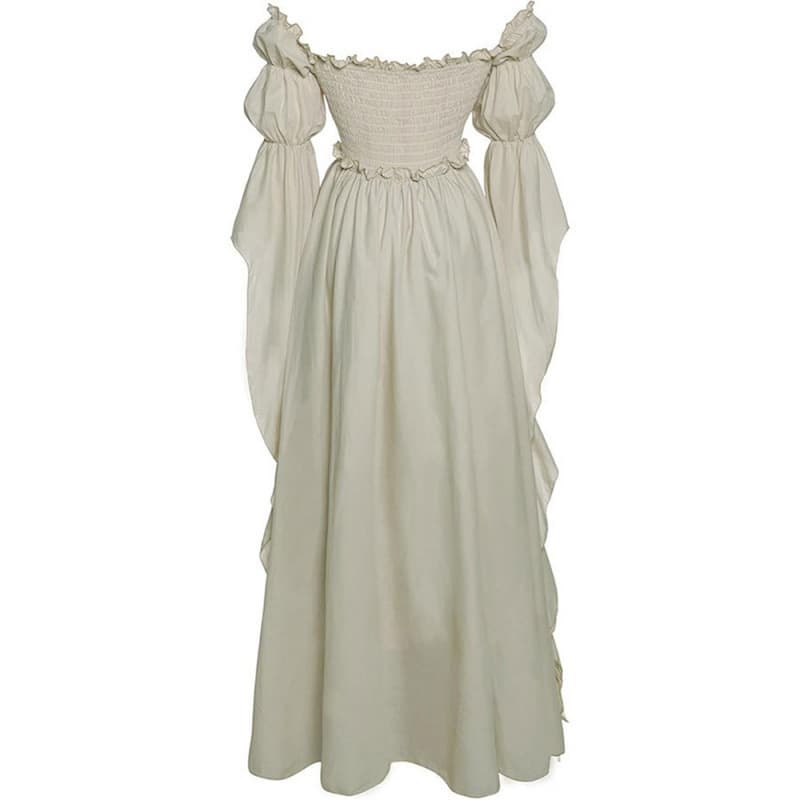 Cross-border new medieval palace dress women's retro dress European and American stage performance long dress costume 5