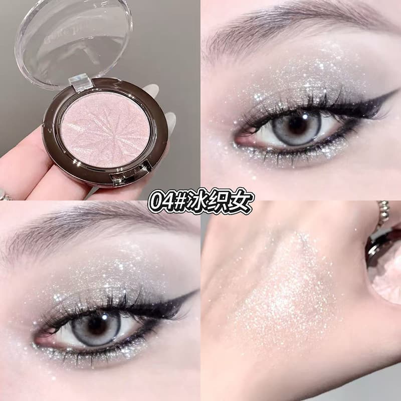 Gege bear smart broken glitter multi-purpose pink matte pearlescent contouring explosive high-gloss eye shadow easy to blend multi-purpose palette 7