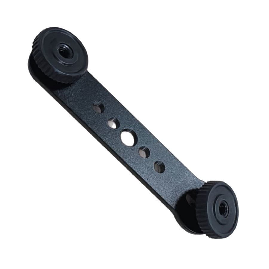 Mobile phone double-head bracket bracket crossbar one-word bracket metal flash tripod platform plate fill light stand 9