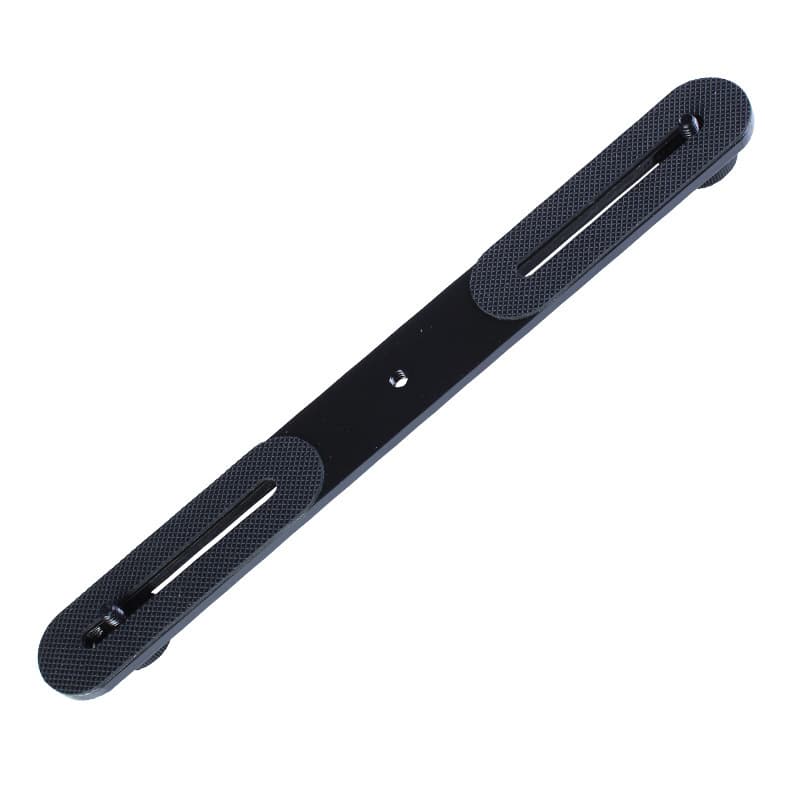 Mobile phone double-head bracket bracket crossbar one-word bracket metal flash tripod platform plate fill light stand