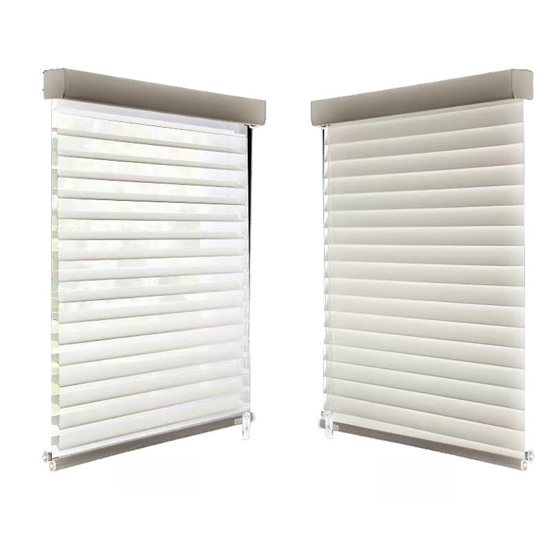 Electric Shangri-La Curtain Office Bathroom Lifting Soft Shade Curtain Blackout Venetian Roller Blind No Punch Shading 6