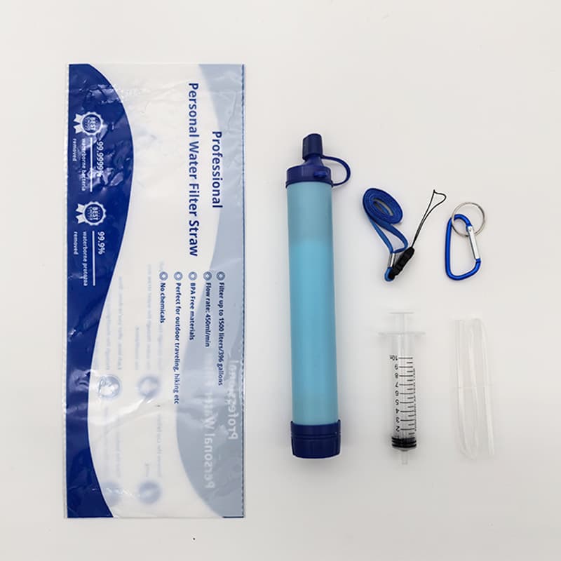 Portable outdoor water purifier, field emergency, individual soldier, wilderness life-sustaining straw, outdoor camping filter, direct drinking water filter 9