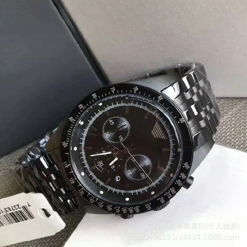 Arma Men's Fashion Daily Watch Multi Time Zone Display Date Display Analog Quartz Stainless Steel Watch 4
