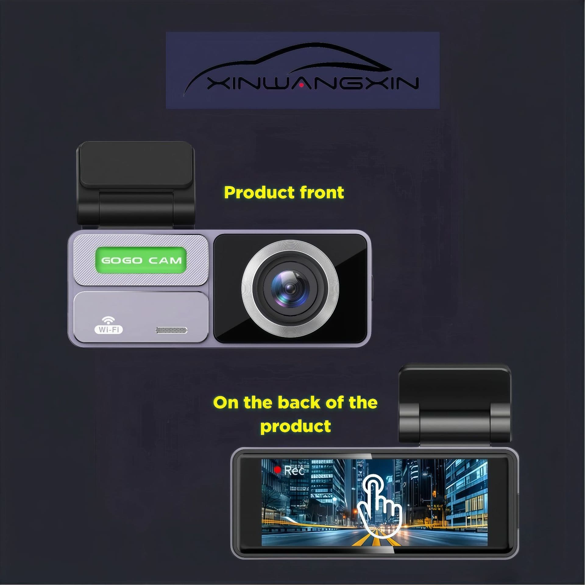 5G, WIFI, driving recorder, 4K+2K. Dash Cam ADAS, 3" IPS Screen, 24H 5