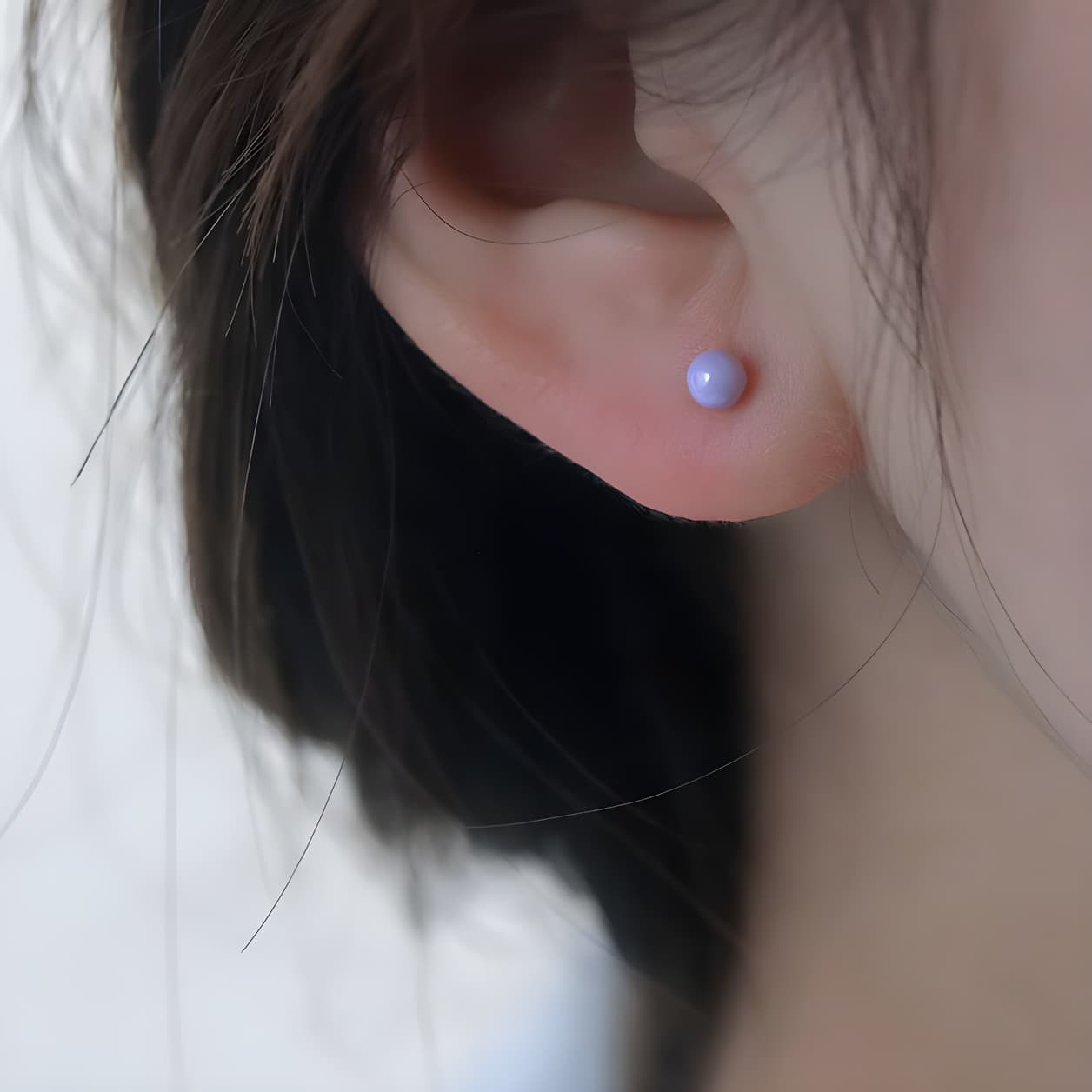 Cross-border Mini 925 Silver Needle Four Claw Color Diamond Ear Pierced Ear Stick Daily Wearable Earrings for Sleeping Without Picking 9