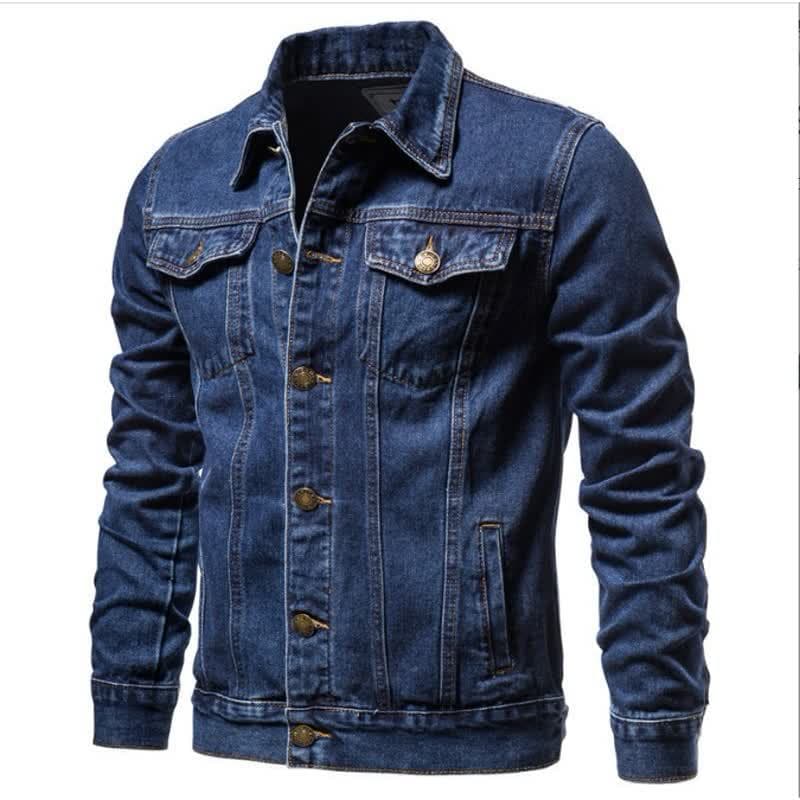 2026 New Spring Autumn and Winter Men's Denim Jackets Japanese Casual Youth Popular Workwear Denim Jackets Men's Clothing 3