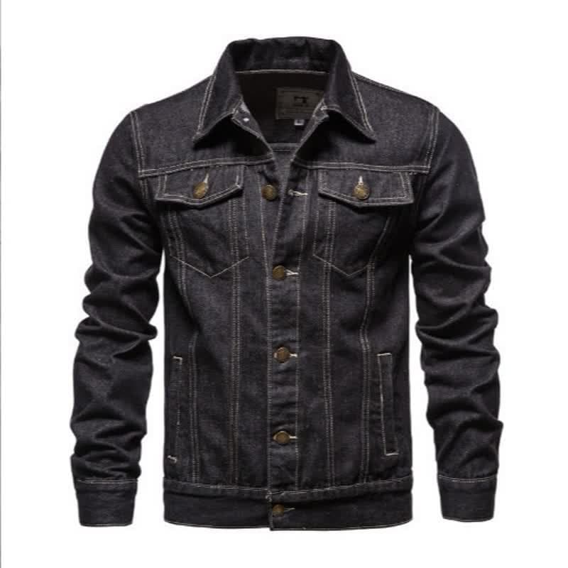 2026 New Spring Autumn and Winter Men's Denim Jackets Japanese Casual Youth Popular Workwear Denim Jackets Men's Clothing 6