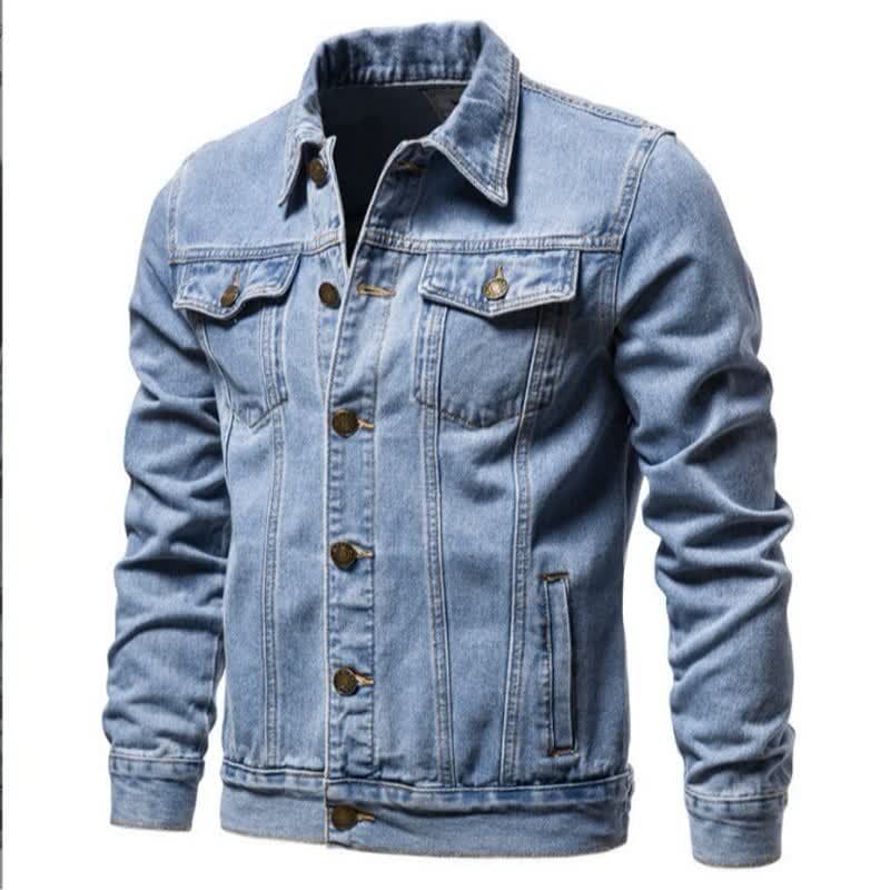 2026 New Spring Autumn and Winter Men's Denim Jackets Japanese Casual Youth Popular Workwear Denim Jackets Men's Clothing 8